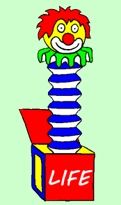 Life brings surprises - a jack in the box