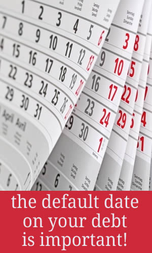 What should the defaultn date be for a debt? The older the better!