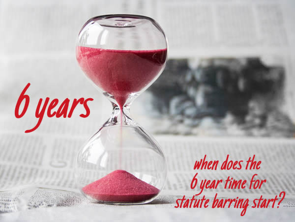 Statute barred debt in England and Wales - sands trickle through the hour glass - but when does the 6 year period start?