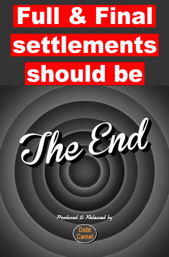 full and final settlements should be The End 