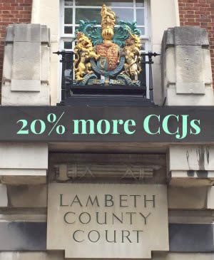 Big increase in CCJs - picture of a county court