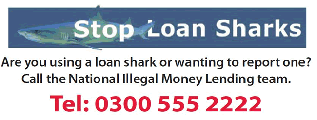 Stop Loan Sharks with national hotline for reporting them