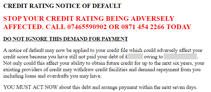 guardian recovery misleading credit record threat