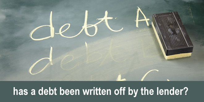 If the balance shows as zero on your credit report, has a lender written off your debt?