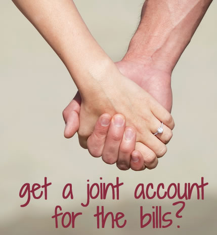 joint account bills should contents