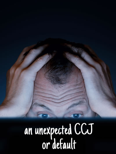 Man c=shocked at seeing his credit record - which has an unknown CCJ or default on it