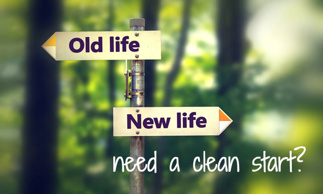 signpost to old and new life - do you need a clean start? Is bankruptcy right for this?