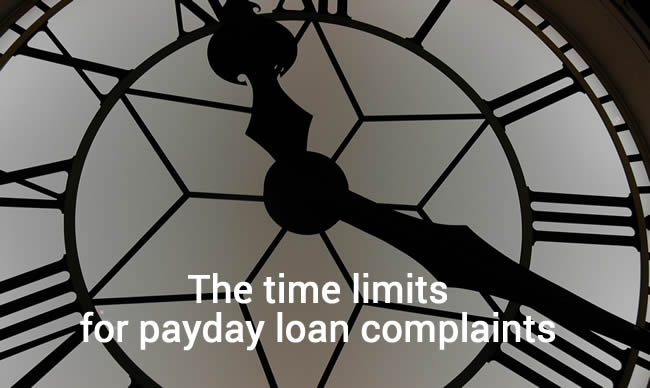 Time limits for payday loan affordability complaints