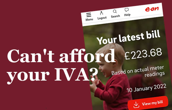 a large energy bill - can you afford your IVA with inflation pushing up all prices? 