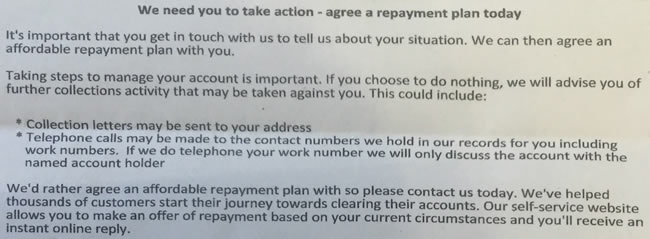 Unfaur letter from debt collectr asking for payment but not mentioning that the debt is unenforceable in court