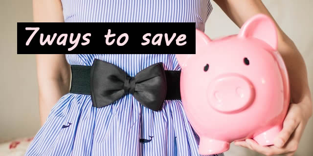 Girl holding a pink piggybank - 7 different ways to save, which will work best for you?