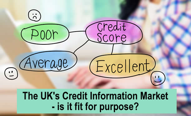 Woman checking her credit score on a laptop - but is the UK credit infomration market fit for purpose?