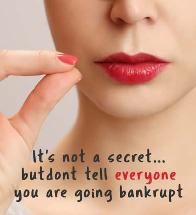 Before bankruprcty - it can be less hassle if you don't tell your creditors you are going bankrupt