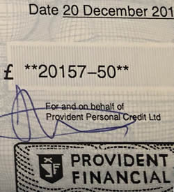 A refund of £20,000 from provident for unaffordable loans