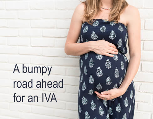 What are your option if you are pregnant and cant afford the IVA payments?