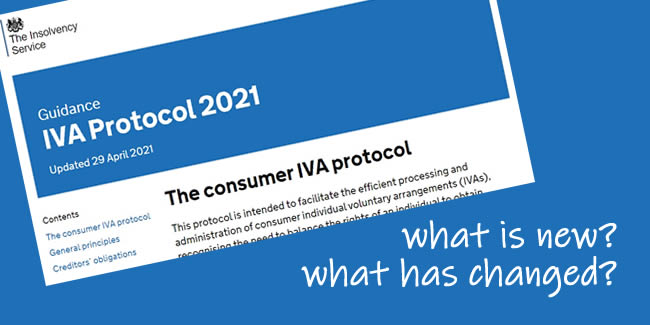 A new consumer IVA Protol was published in April 2021. What are the major changes from the 2016 protocol?