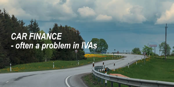 Xan't see what is round the bend in the road - what happens to car finance in an IVA? There are often big problems. 