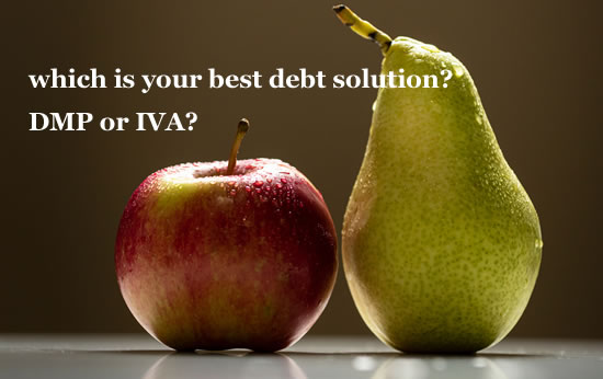 Like apples and pears, DMPs and IVAs are very different debt solutions - choose the one that is bast for your family
