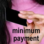 the minimum payment on a credit card
